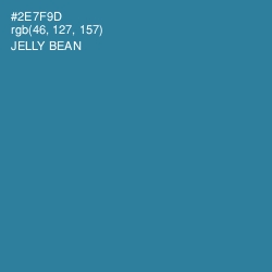 #2E7F9D - Jelly Bean Color Image